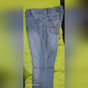 Midrise bootcut denim jeans